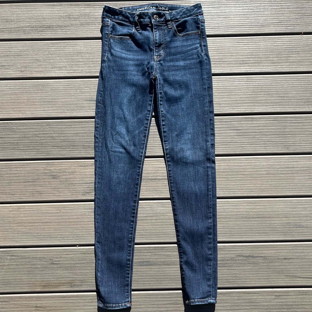 American Eagle; Next Level Stretch; High Rise Jeggings; Minor Wear; US 4 Long
